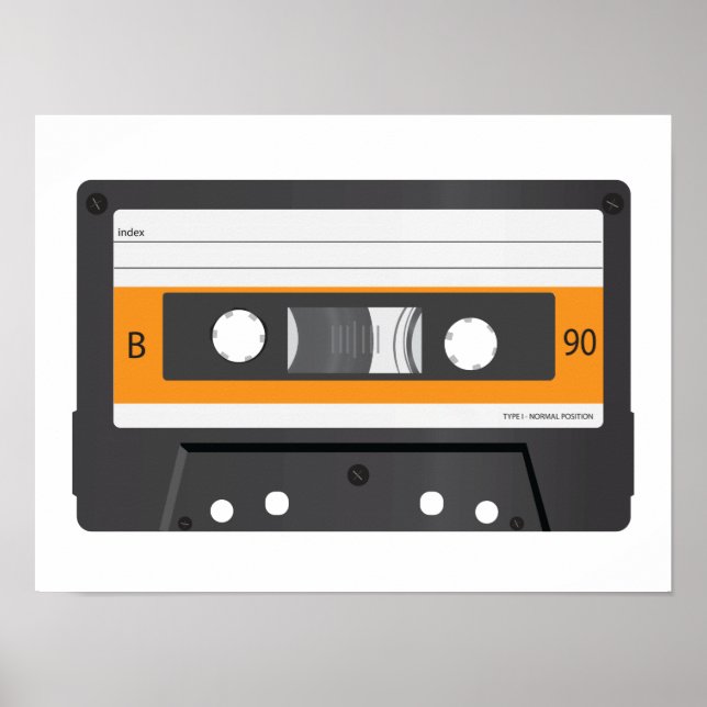 Compact-Cassette Poster. Poster (Vorne)