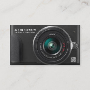 Compact Digital Camera Fotograf Business Card Visitenkarte