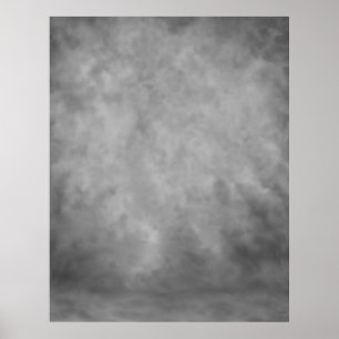 COMPACT FOTO BACKDROP - Grauer Nebel Poster
