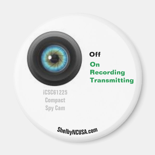 Compact Spy Cam Kühlschrankmagnet Magnet (Vorne)