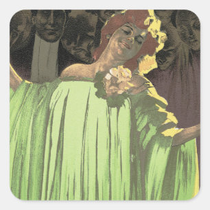 Compagnia d'Opere Comiche Quadratischer Aufkleber