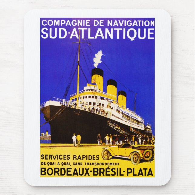 Compagnie De Navigation Sud Atlantique Mousepad (Vorne)