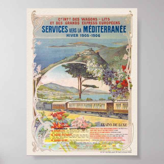 Compagnie Internationale des Wagons-lits Vintag P Poster (Vorne)