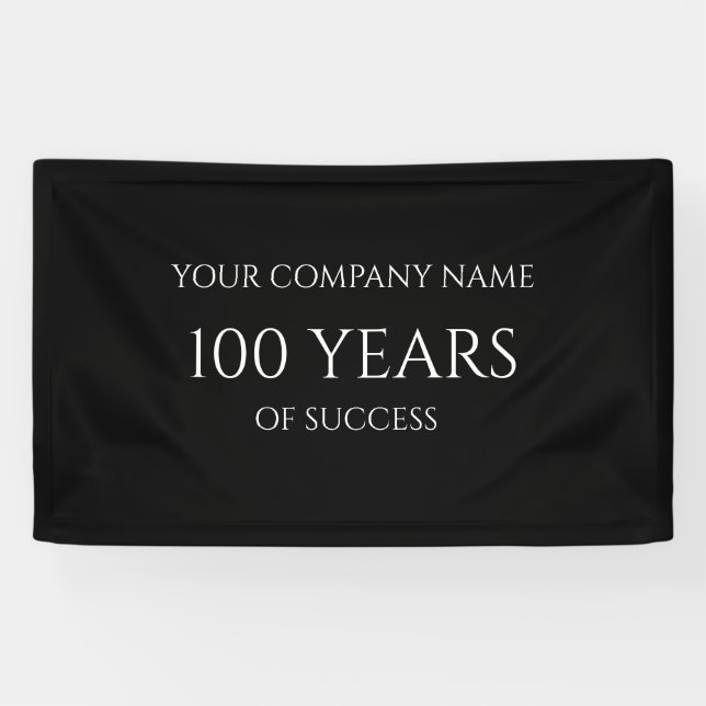 Company Anniversary Custom Business Banner (Horizontal)