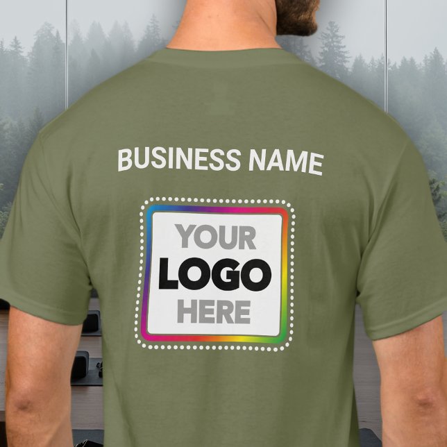Company Branded Logo T-Shirt - Front & Back Print (Von Creator hochgeladen)