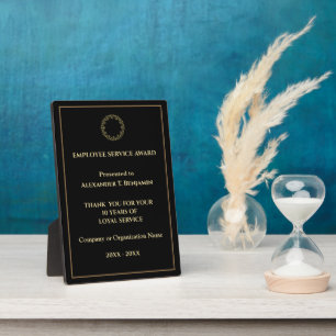 Company Business Gold Employee Service Award Fotoplatte
