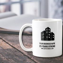 Company Business Logo Celebrating # Years Custom C Kaffeetasse