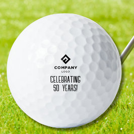 Company Business Logo Celebrating # Years Custom Golfball