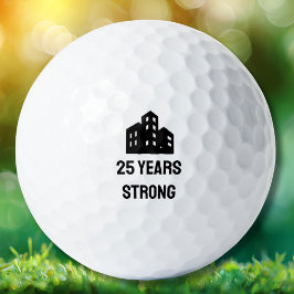 Company Business Logo Celebrating # Years Custom Golfball