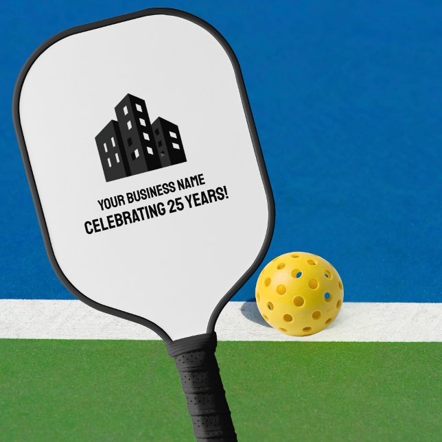 Company Business Logo Celebrating # Years Custom Pickleball Schläger (Von Creator hochgeladen)