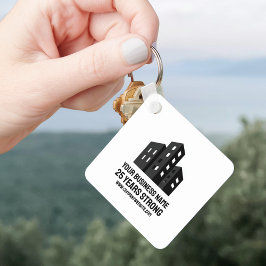 Company Business Logo Celebrating # Years Custom Schlüsselanhänger