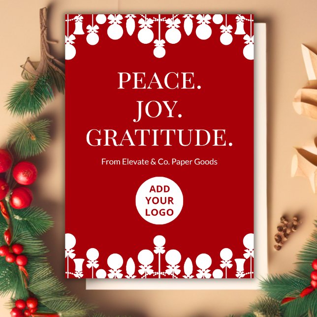 Company Holiday Card | Benutzerdefinierte Meldung Feiertagskarte (Von Creator hochgeladen)