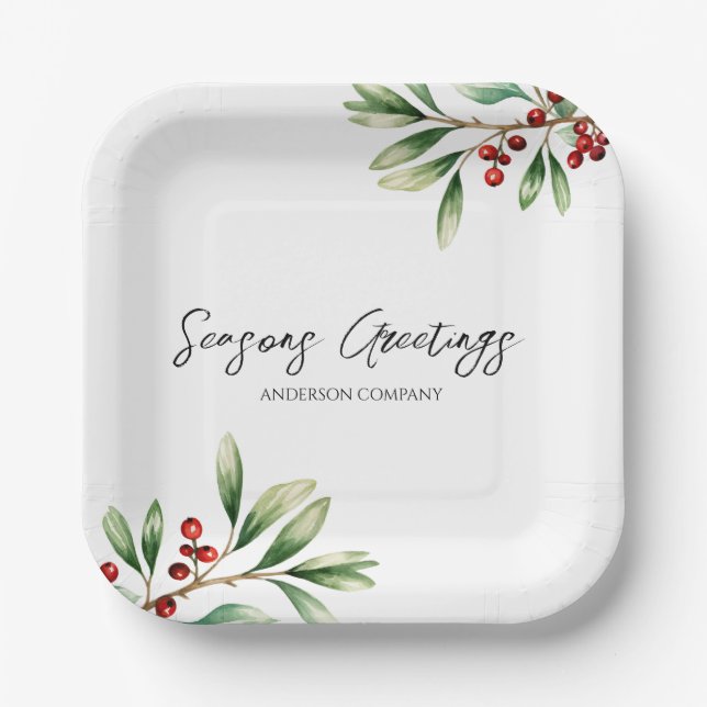 Company Holiday Party  Pappteller (Vorderseite)