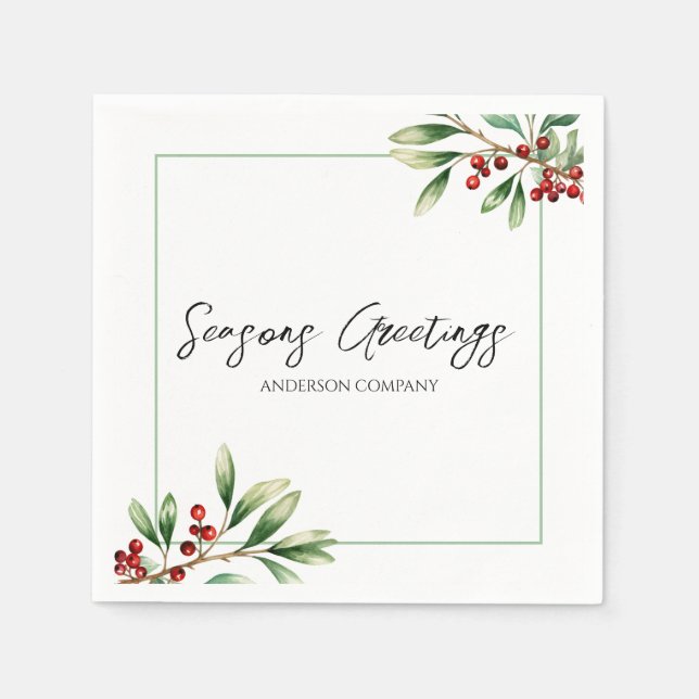 Company Holiday Party  Serviette (Vorderseite)