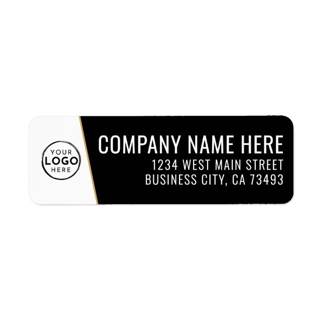 Company Logo Black Gold Business (Vorne)