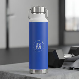 Company Logo Promotional Marketing Royal Blue Trinkflasche