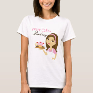 Company T - Shirt Bäckerei Brünett Baker Cup Cakes