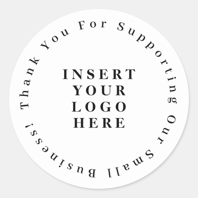 Company Thank You  Business Sticker (Vorderseite)
