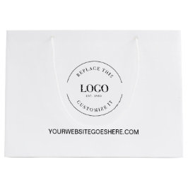 Company website & Logo Custom Business Große Geschenktüte