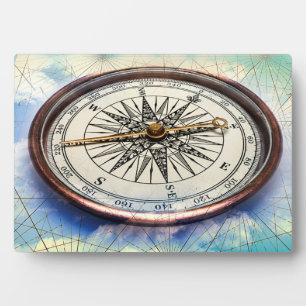 Compass Clouds Fotoplatte