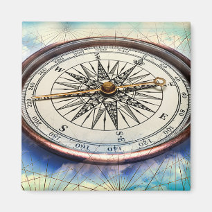 Compass Clouds Magnet