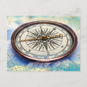 Compass Clouds Postkarte