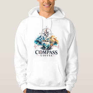 Compass Coffee Mountain Adventure Kapuzenpullover Hoodie