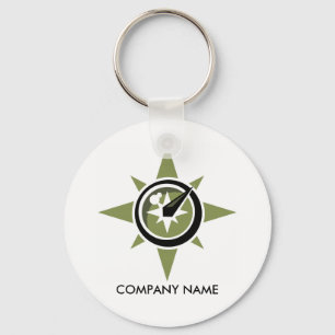 Compass Customizable Keychain Schlüsselanhänger