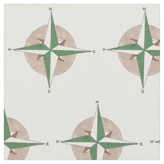 Compass Direction Camping Wandern Bergsteigen Stoff (Nahaufnahme)