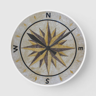 Compass Director Design Point Floor Table Top Mar Runde Wanduhr