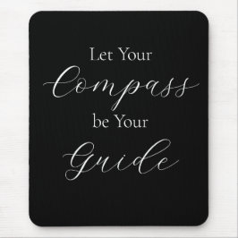 'Compass Lass Your Guide' - Weiß Mousepad