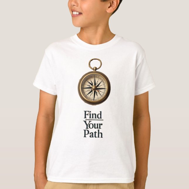 "Compass & Map T - Shirt für Pfadfinder suchen" (Vorderseite)