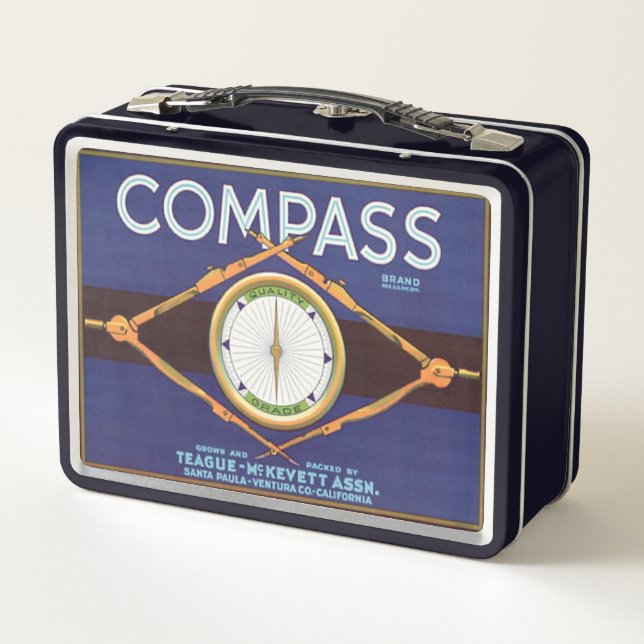 Compass-Marke Metall Brotdose (Rückseite)