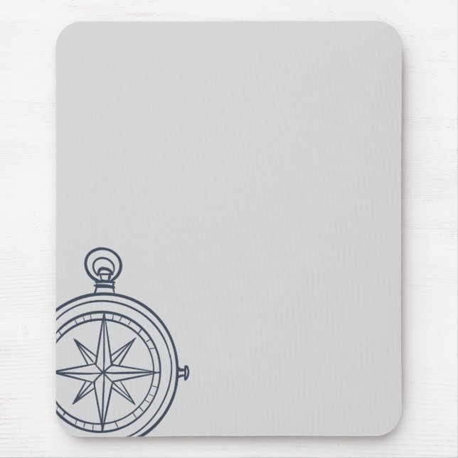Compass- Midnight Cartographer  Mousepad (Vorne)