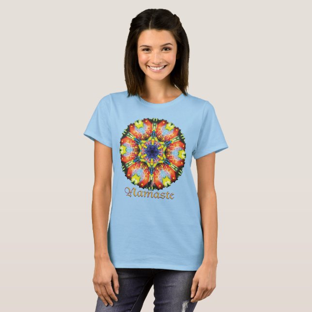 Compass Namaste Kaleidoskop-T - Shirt (Vorne ganz)