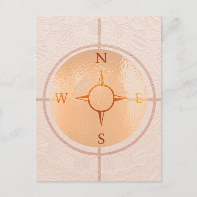 COMPASS NEWS North East West South Postkarte (Vorderseite)