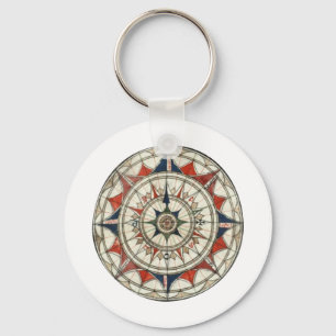 Compass-Rose #5 Schlüsselanhänger