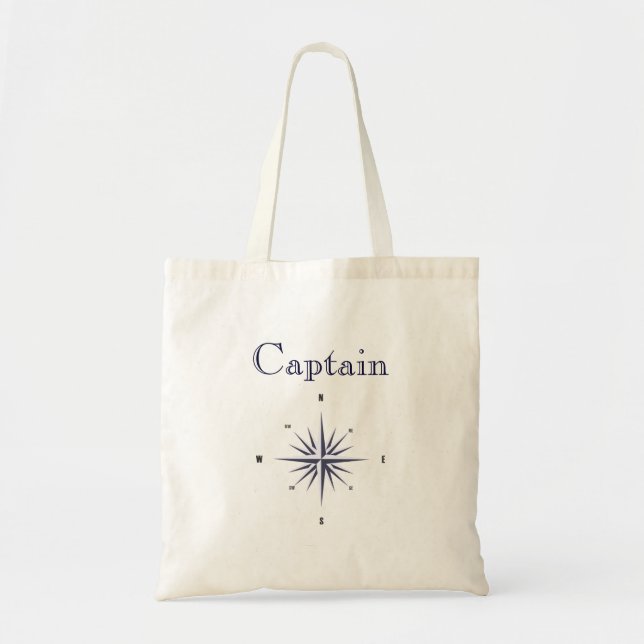 Compass Rose Captain Leinwand Tote Bag Tragetasche (Vorne)