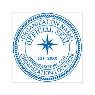 Compass Rose Rope#2 Offiziell Siegel Name URL Est Permastempel