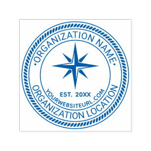 Compass Rose Rope#2 Siegel Name URL Est Permastempel