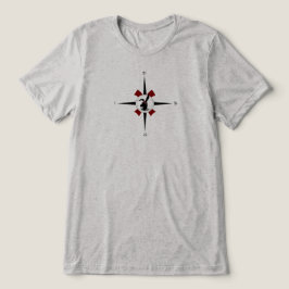 Compass rose with X marks the spot T-Shirt Tri-Blend Shirt