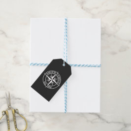 Compass Star Monogramm personalisierbares Emblem Geschenkanhänger