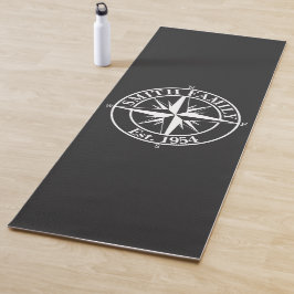 Compass Star Monogramm personalisierbares Emblem Yogamatte
