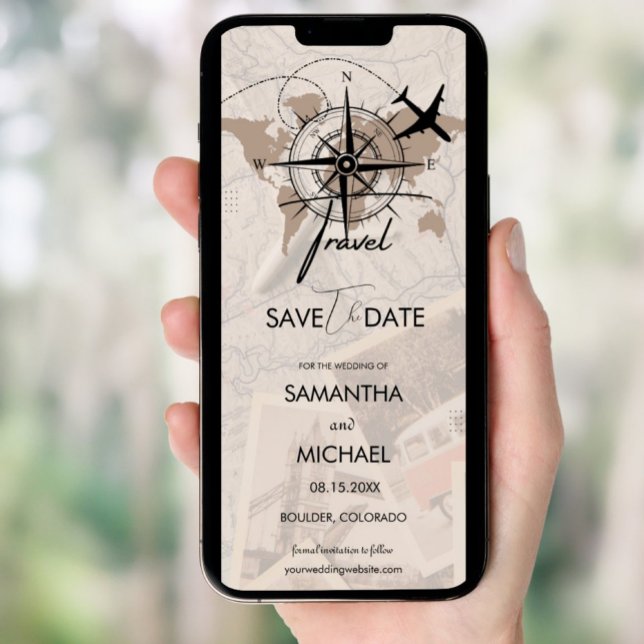 Compass Travel Destination Braune Karte Rettete di (Von Creator hochgeladen)