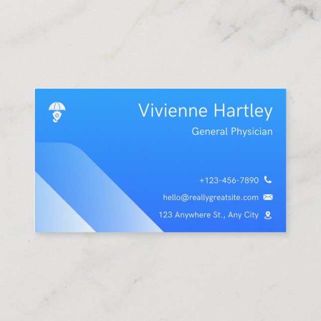 Compassionate Care Physician business card Visitenkarte (Rückseite)