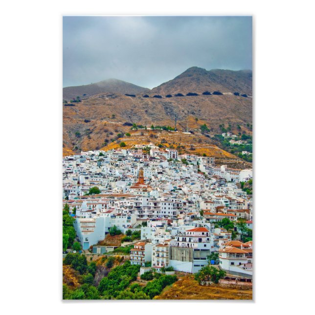 Competa Costa Del Sol Andalucia Spanien Fotodruck (Vorne)