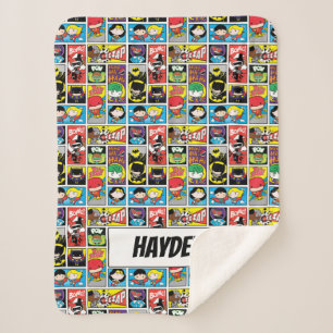 Compilation-Muster der Chibi-Gerechtigkeitsliga Sherpadecke