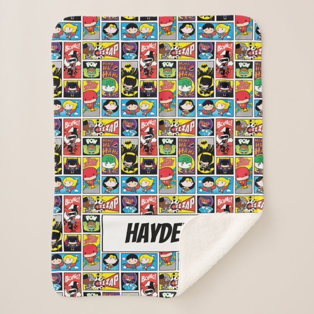 Compilation-Muster der Chibi-Gerechtigkeitsliga Sherpadecke (Vorderseite)