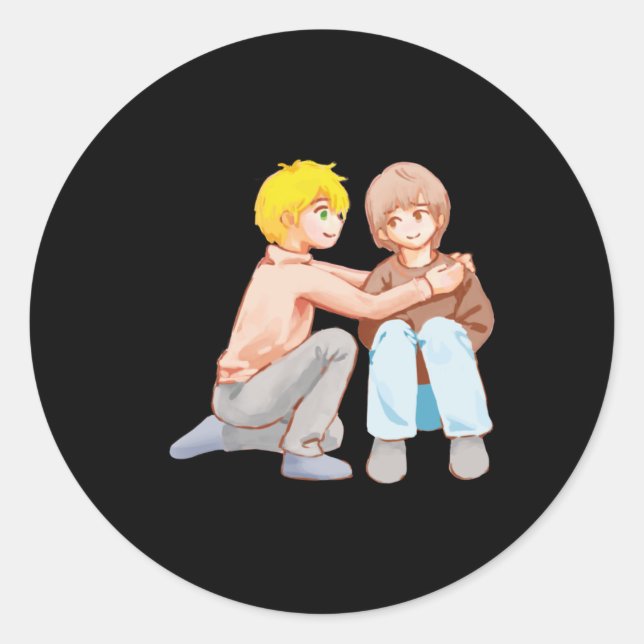 Compion Love Hug Sticker (Vorderseite)