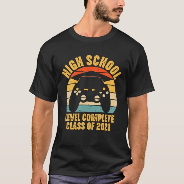 Complete Gamer-Abschluss-Klasse für High School-Le T-Shirt (Vorderseite)